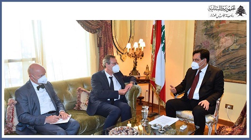 الرئيس دياب يستقبل وزير الدولة الألماني ونائب وزير الخارجية ميغيل برجر