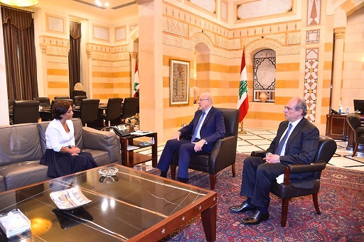 الرئيس ميقاتي يستقبل المنسقة المقيمة للأمم المتحدة في لبنان ومنسقة الشؤون الانسانية نجاة رشدي