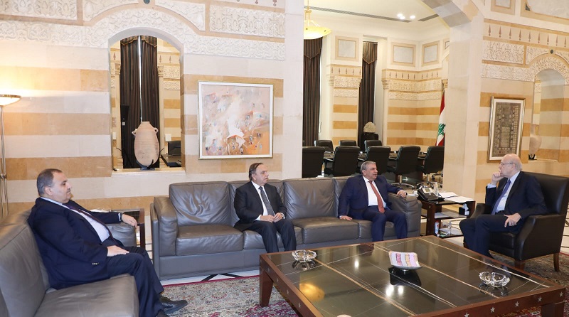 الرئيس ميقاتي يستقبل وفدا من إتحاد المقاولين العرب