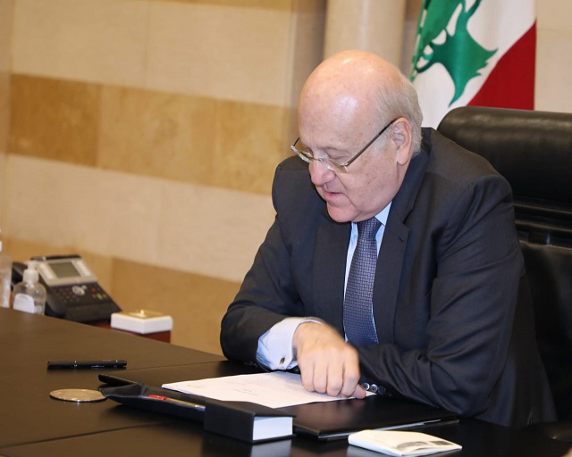 الرئيس ميقاتي يتلقى اتصالا من وزير الخارجية المصري الدكتور بدر عبد العاطي