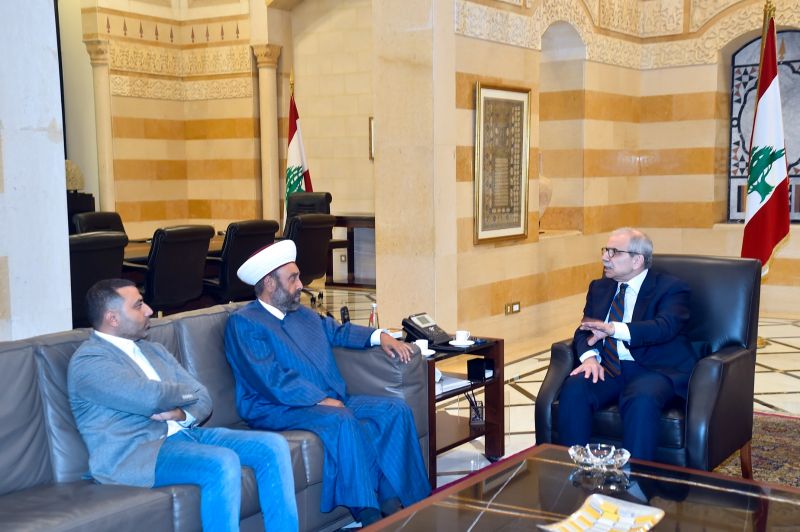 الرئيس سلام يلتقي رئيس المركز الاسلامي للدراسات والاعلام القاضي الشيخ خلدون عريمط
