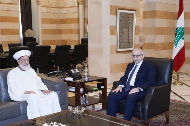 الرئيس سلام يستقبل قاضي بيروت الشرعي الشيخ أحمد الكردي