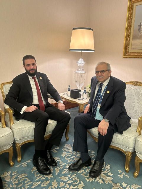 الرئيس سلام يلتقي الرئيس السوري احمد الشرع
