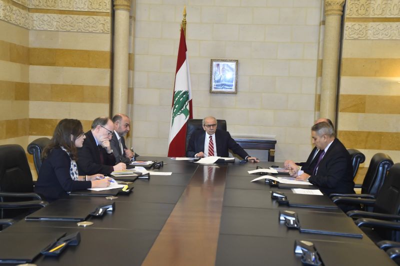 الرئيس سلام يجتمع مع المسؤولين عن مشروع قرض البنك الدولي LEAP