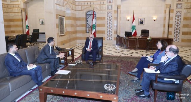 الرئيس سلام يجتمع مع وفد من البنك الأوروبي لإعادة الإعمار والتنمية