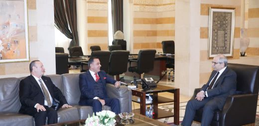 الرئيس سلام يستقبل وزير الصحة في جمهورية لاتفيا الدكتور حسام ابو مرعي