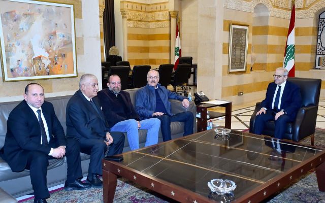 الرئيس سلام يستقبل عضو اللقاء الديمقراطي النائب بلال عبد الله ووفد مرافق