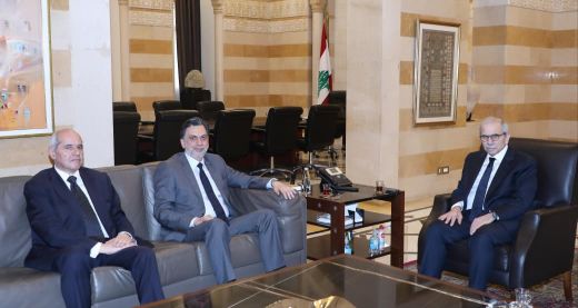 الرئيس سلام يستقبل النائبين ابراهيم منيمنة وملحم خلف