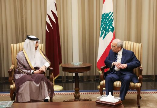 الرئيس سلام يستقبل رئيس مجلس الوزراء دولة قطر الشيخ محمد بن عبد الرحمن بن جاسم آل ثاني